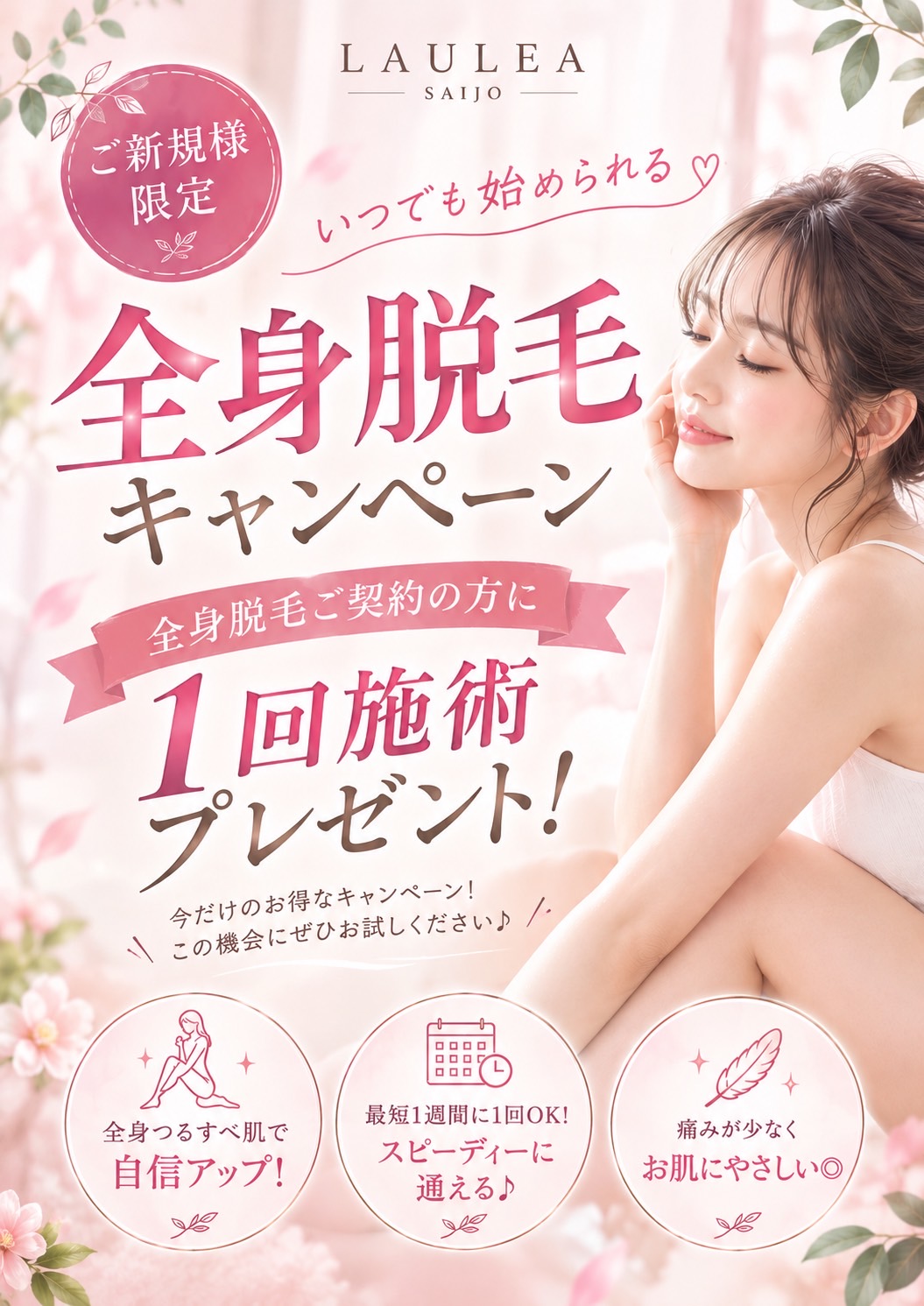 LAULEA西条店 全身脱毛キャンペーン